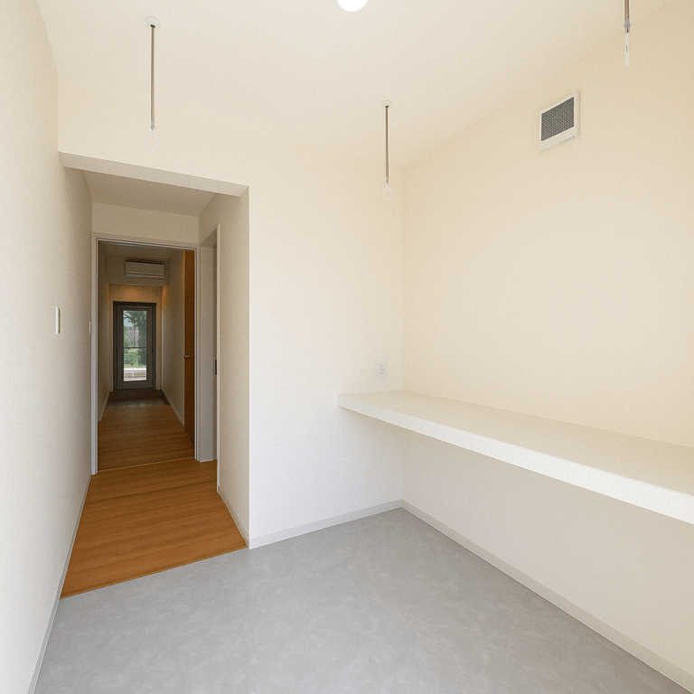 家事ラク動線にこだわった、完全自由設計の家